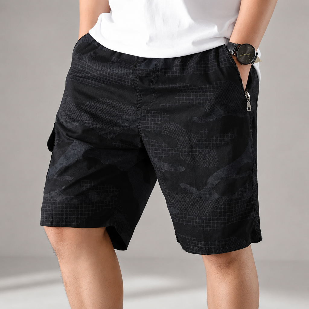 Austin Men's Cotton Camo Cargo Shorts
