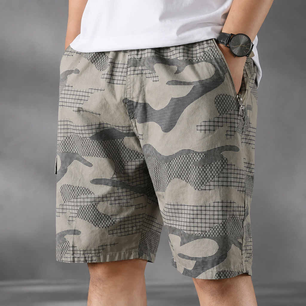 Austin Men's Cotton Camo Cargo Shorts