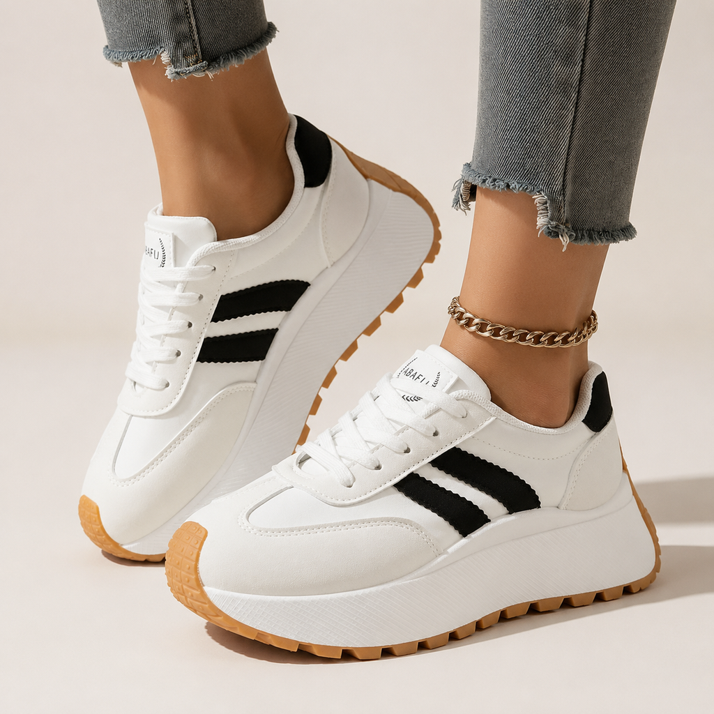 Avery Women’s Faux Leather Platform Sneakers