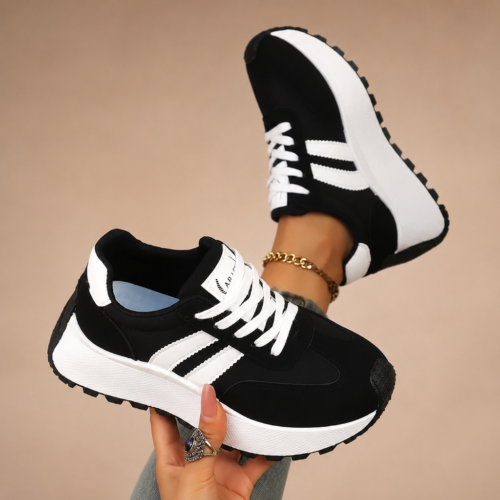 Avery Women’s Faux Leather Platform Sneakers
