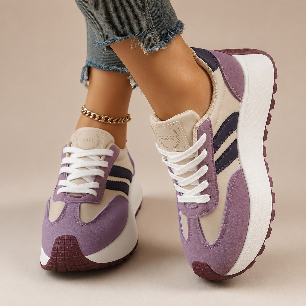 Avery Women’s Faux Leather Platform Sneakers