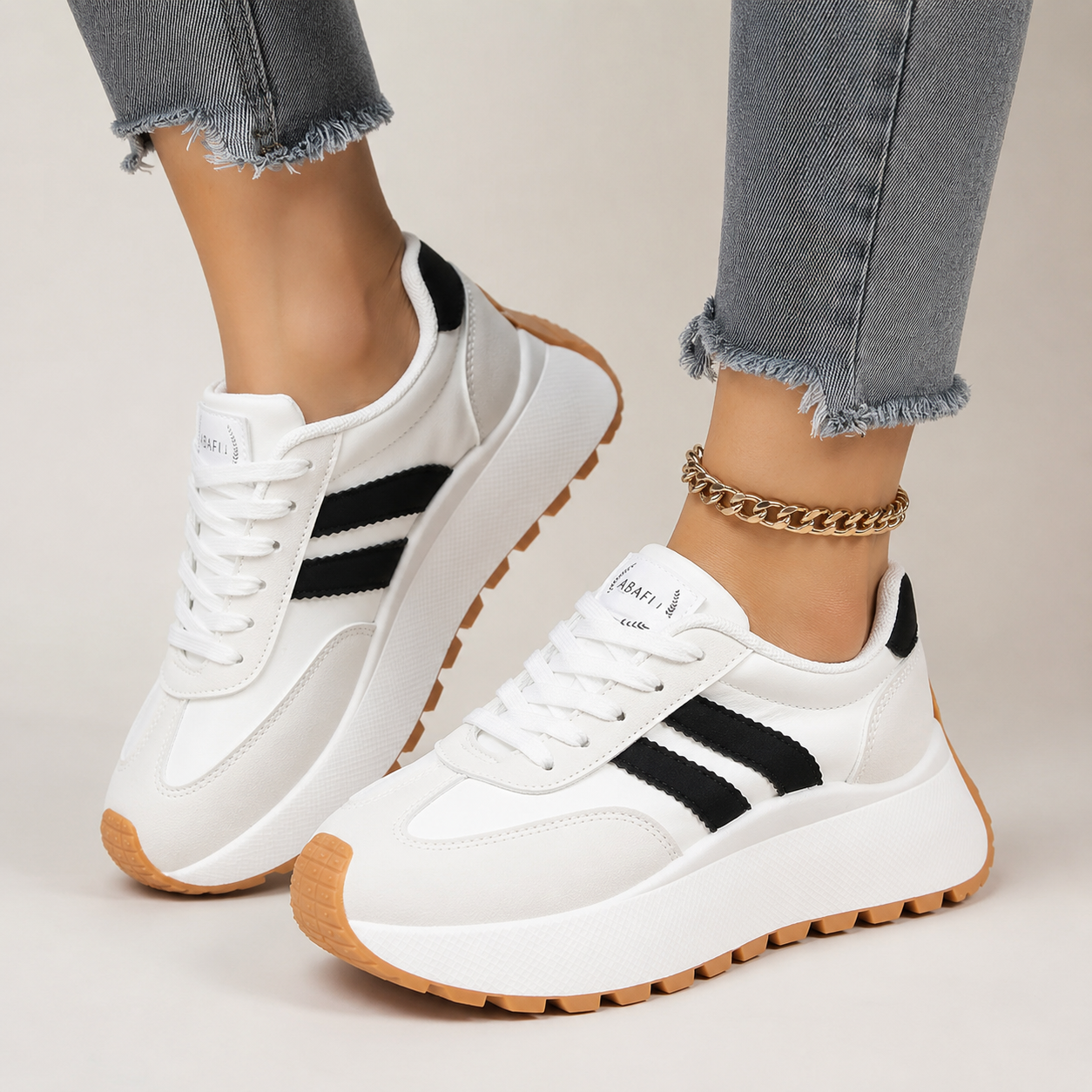 Avery Women’s Faux Leather Platform Sneakers