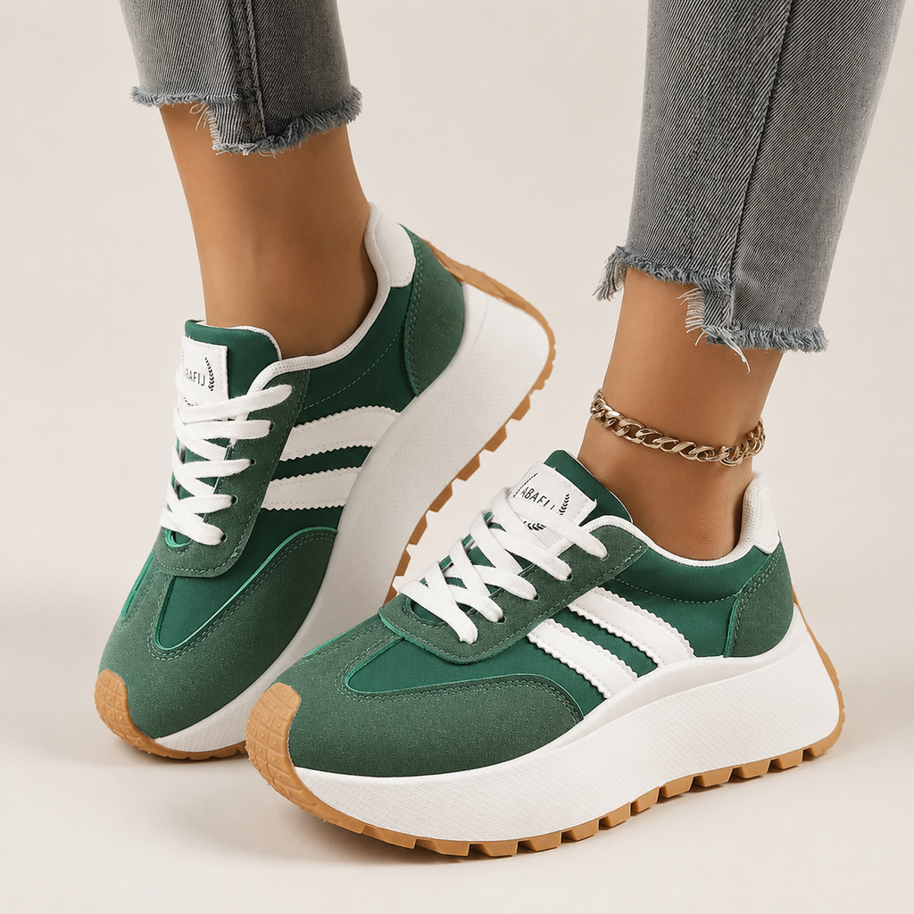 Avery Women’s Faux Leather Platform Sneakers