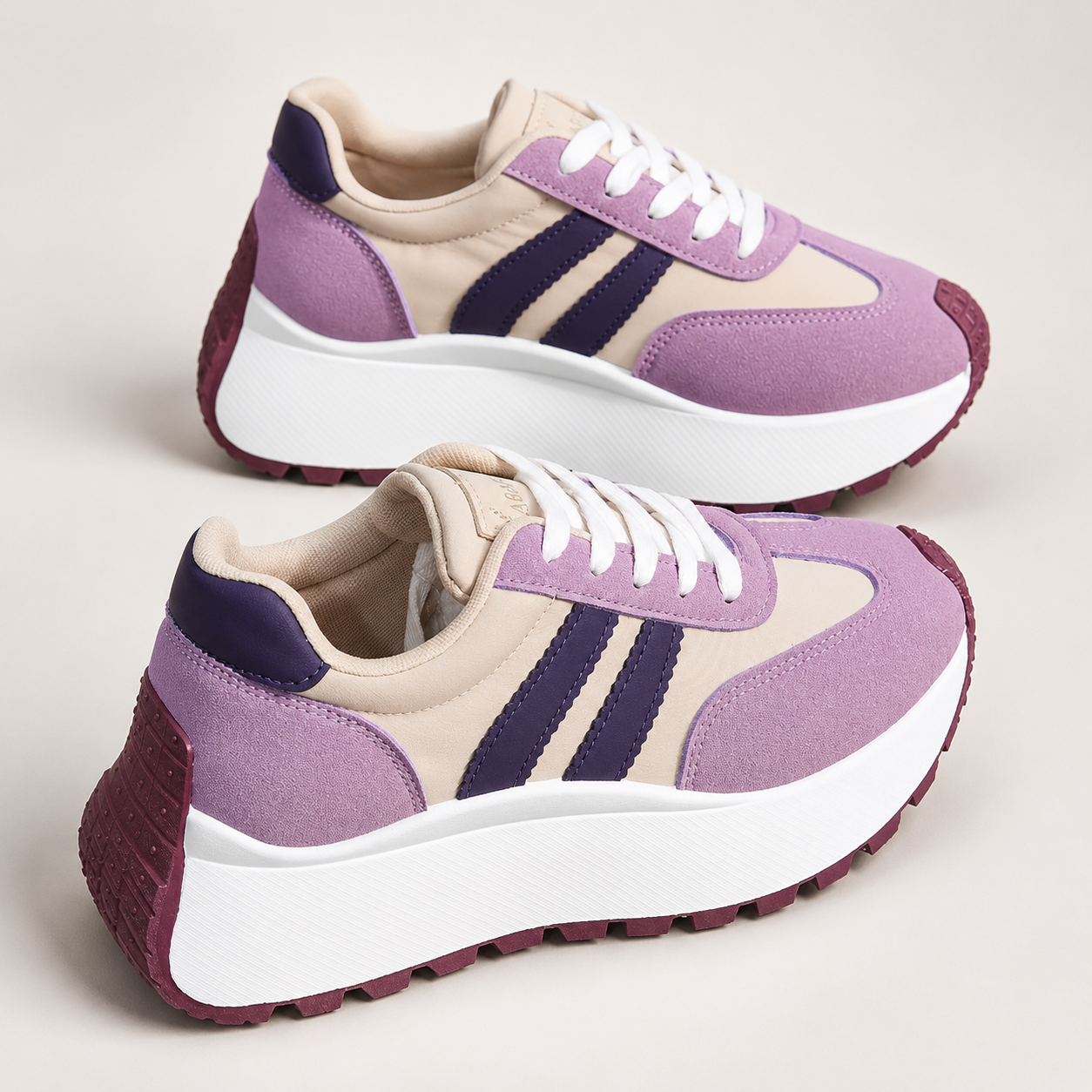 Avery Women’s Faux Leather Platform Sneakers