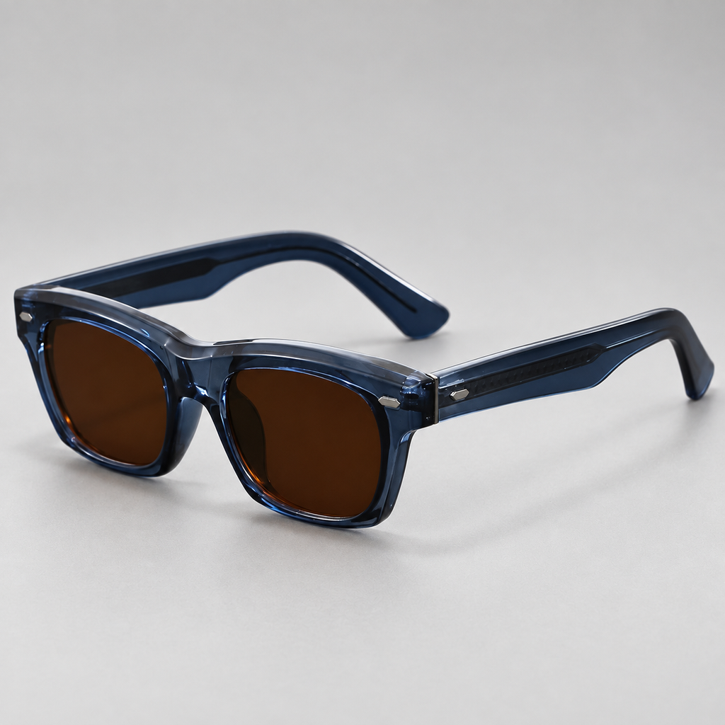 Beaumont Square Sunglasses with Wide Sculpted Temples