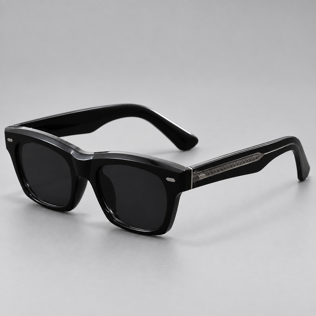 Beaumont Square Sunglasses with Wide Sculpted Temples