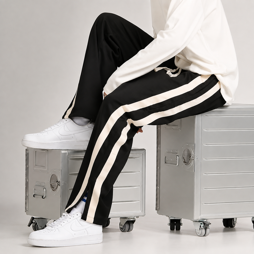 Beckett Men's Cotton Sweatpants – Straight Leg Relaxed Fit Drawstring Pants
