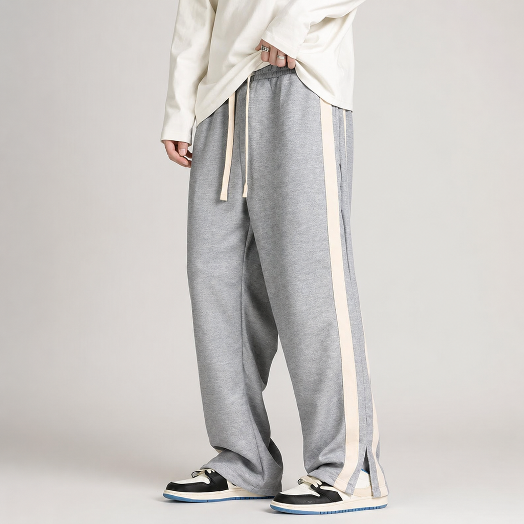 Beckett Men's Cotton Sweatpants – Straight Leg Relaxed Fit Drawstring Pants