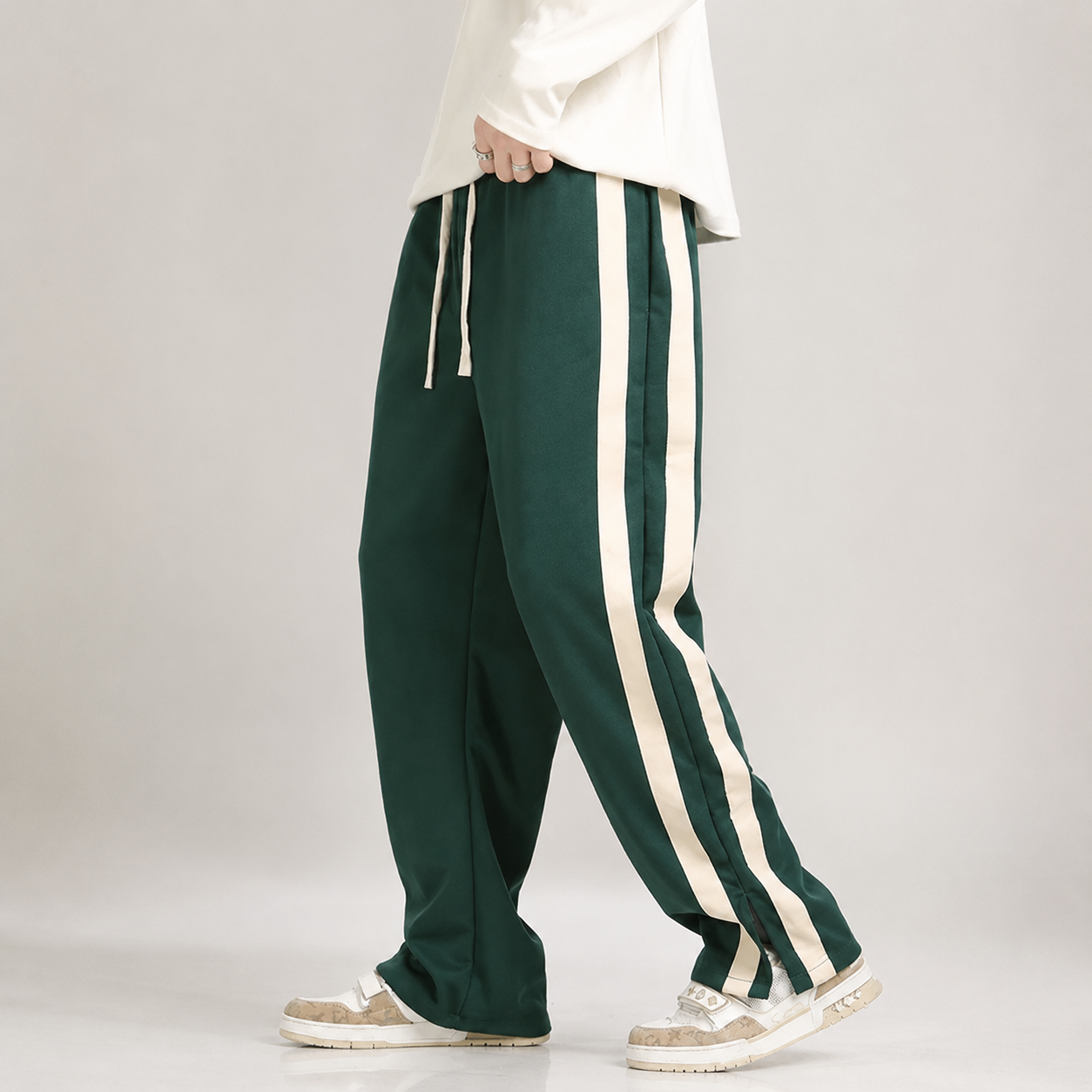 Beckett Men's Cotton Sweatpants – Straight Leg Relaxed Fit Drawstring Pants