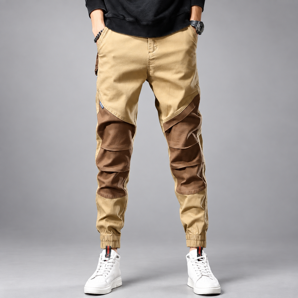 Beckham Men’s Two-Tone Cargo Joggers