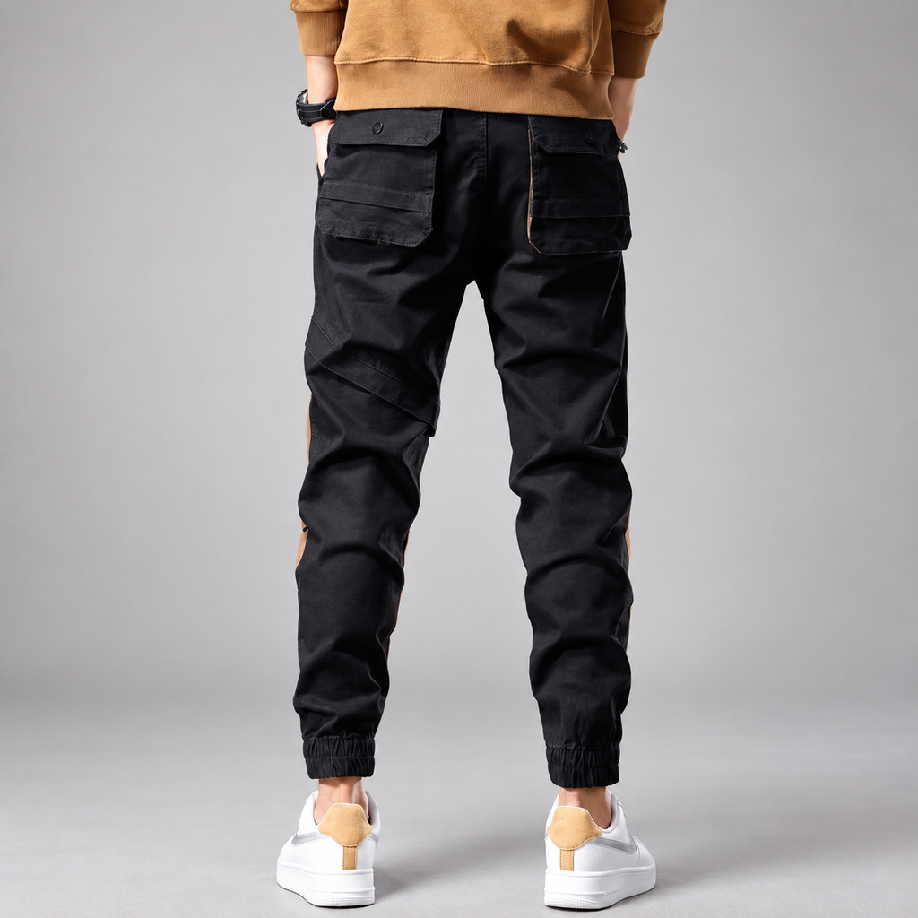 Beckham Men’s Two-Tone Cargo Joggers