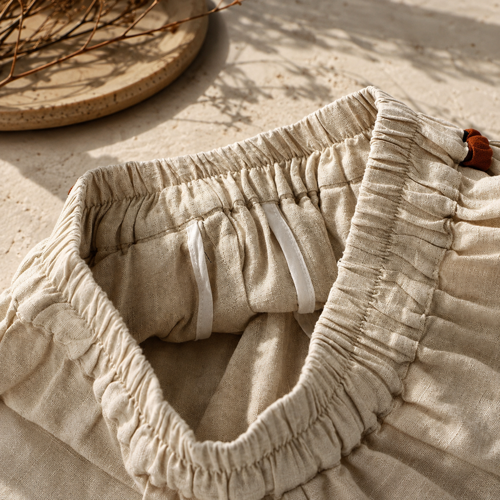 Lindsay Wide-Leg Linen Pants