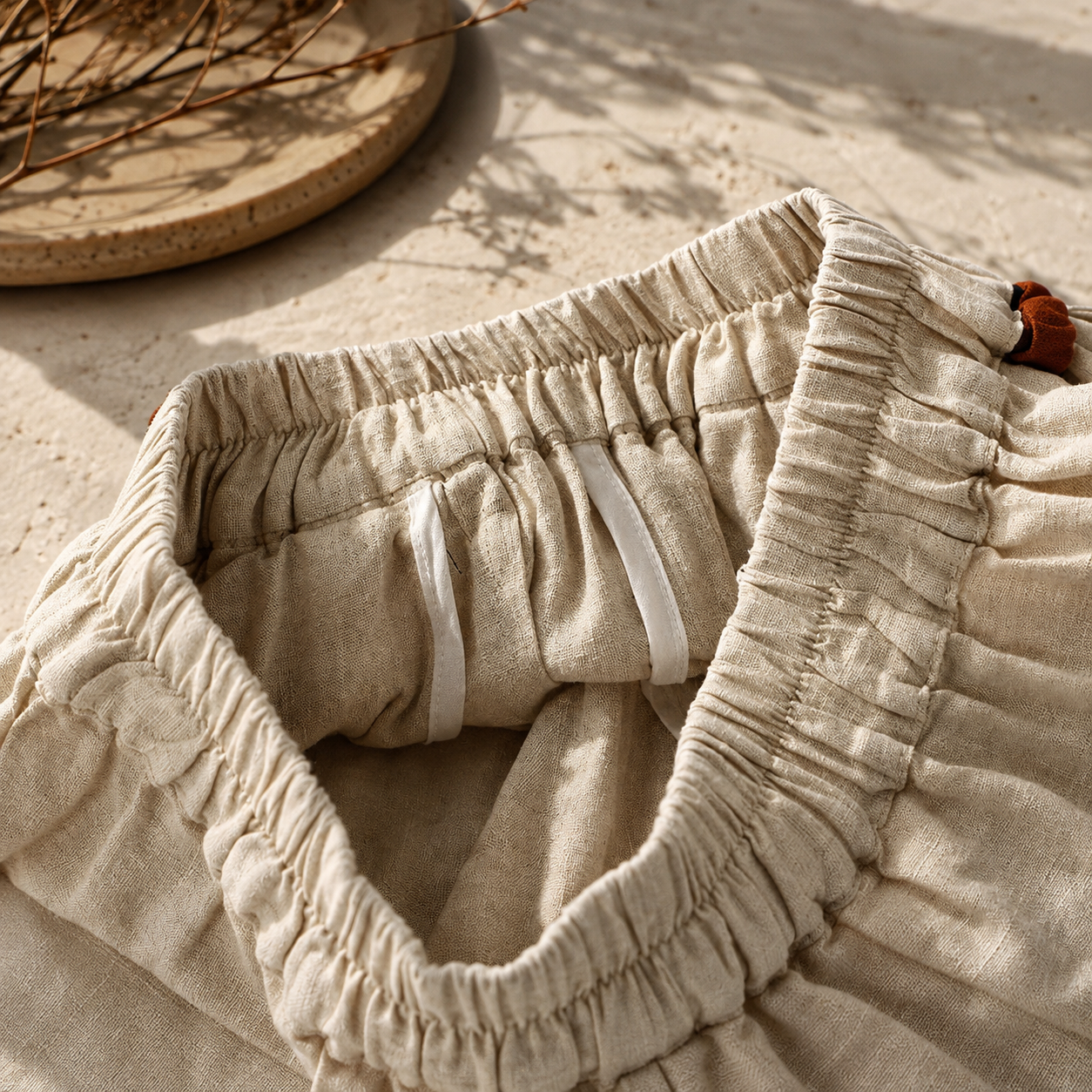 Lindsay Wide-Leg Linen Pants