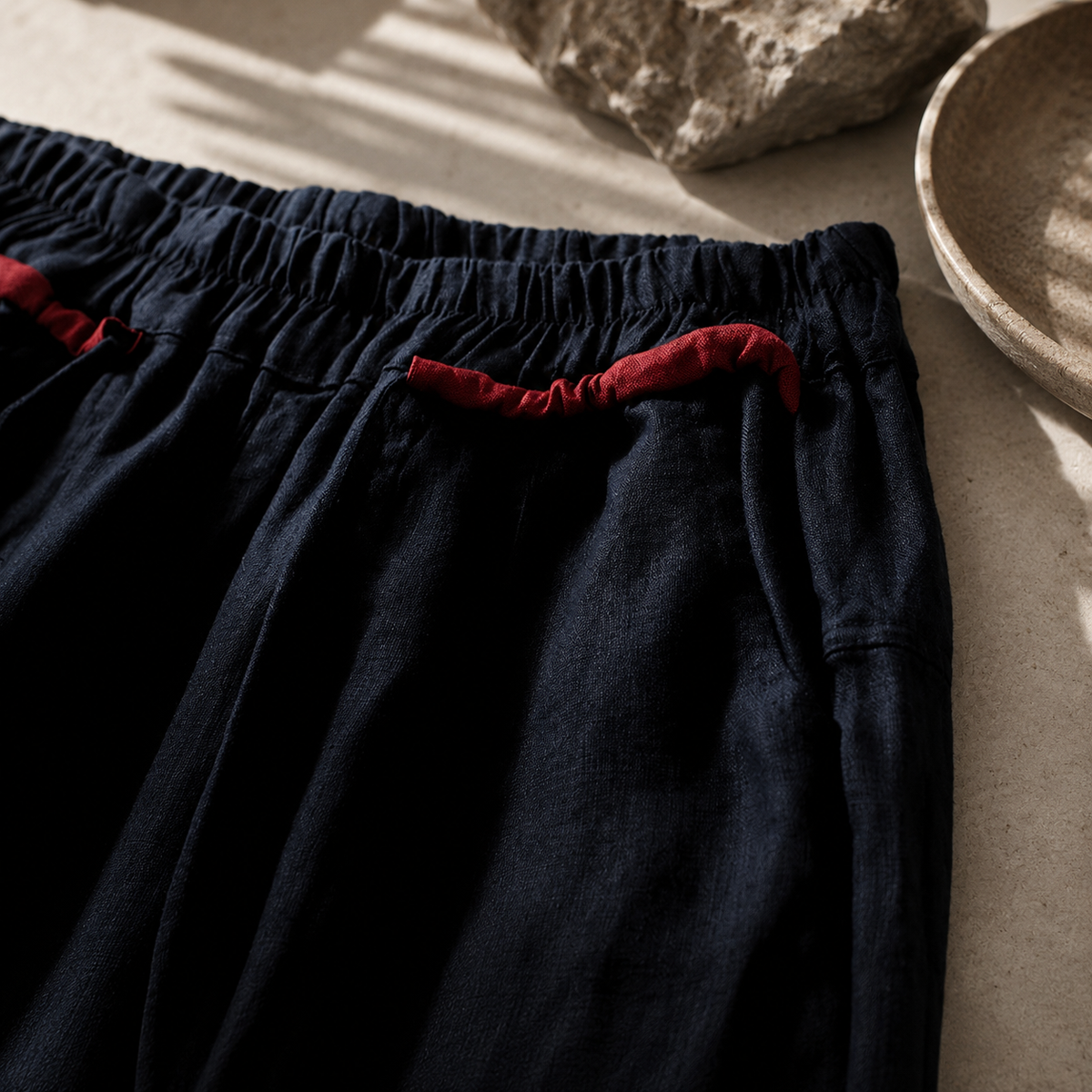 Lindsay Wide-Leg Linen Pants
