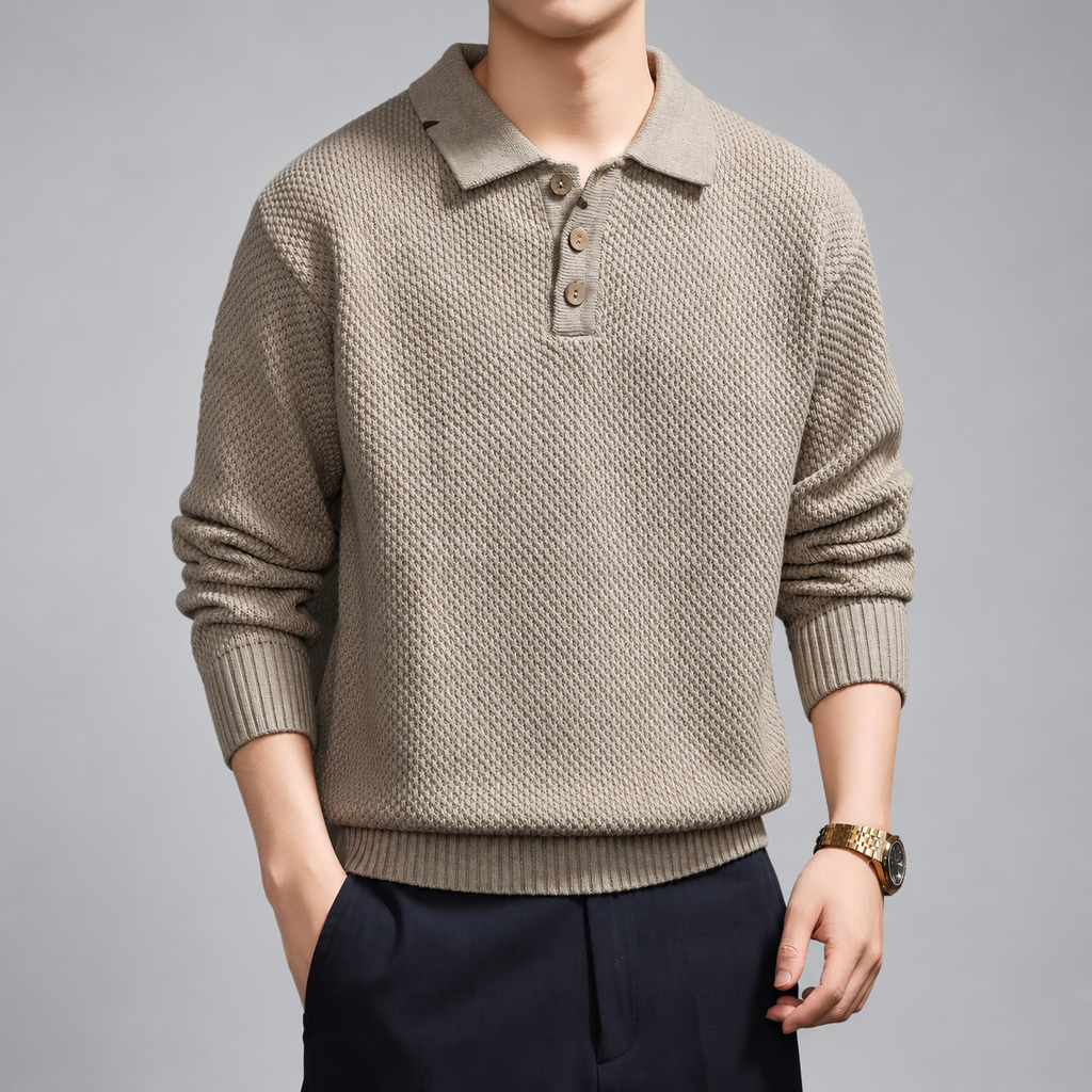 Severin Men's Diamond Pattern Shawl Collar Cardigan