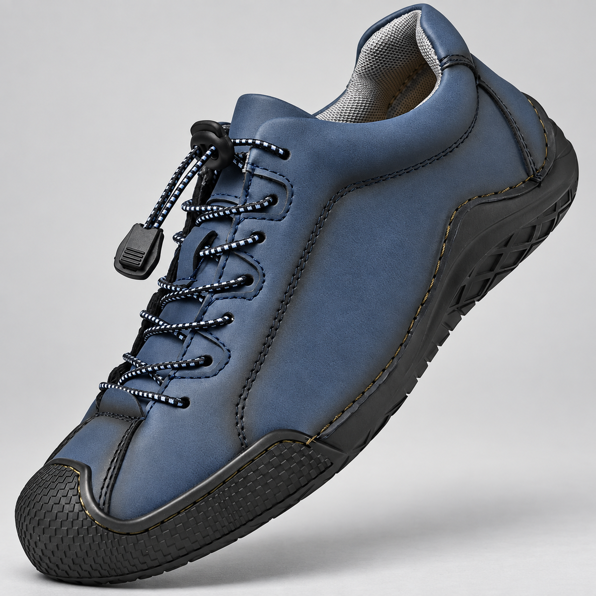 Bennett Men’s Leather-Look Quick-Lace Casual Walking Shoes
