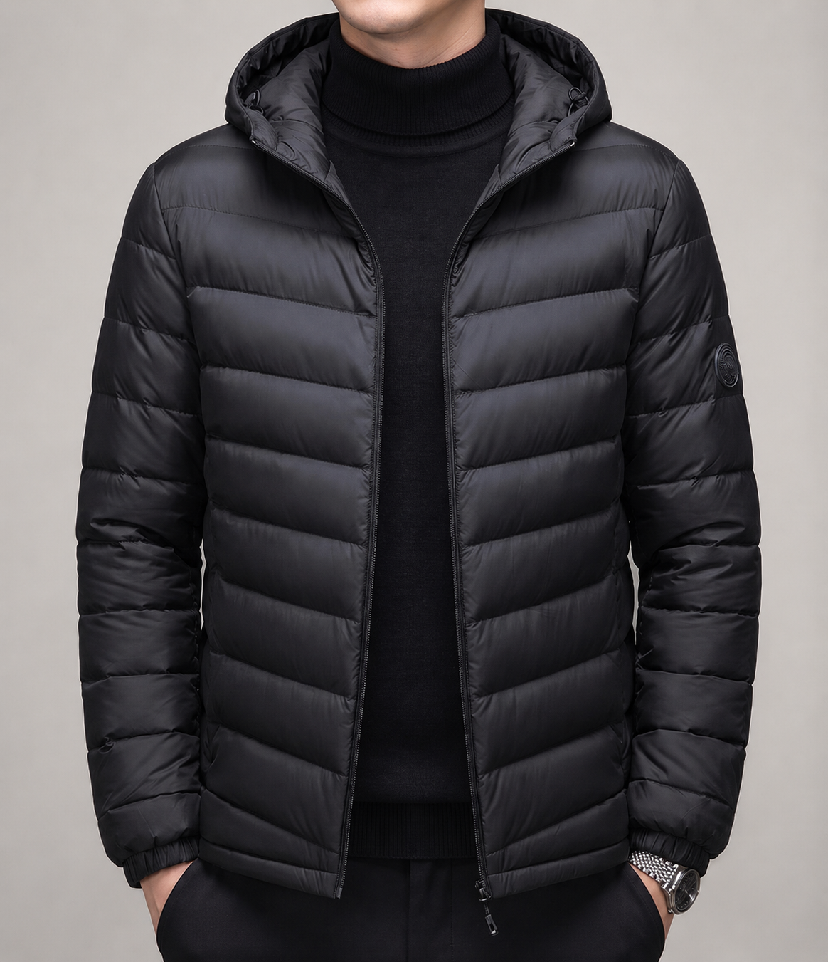 Bennett Men’s Hooded Quilted Puffer Jacket
