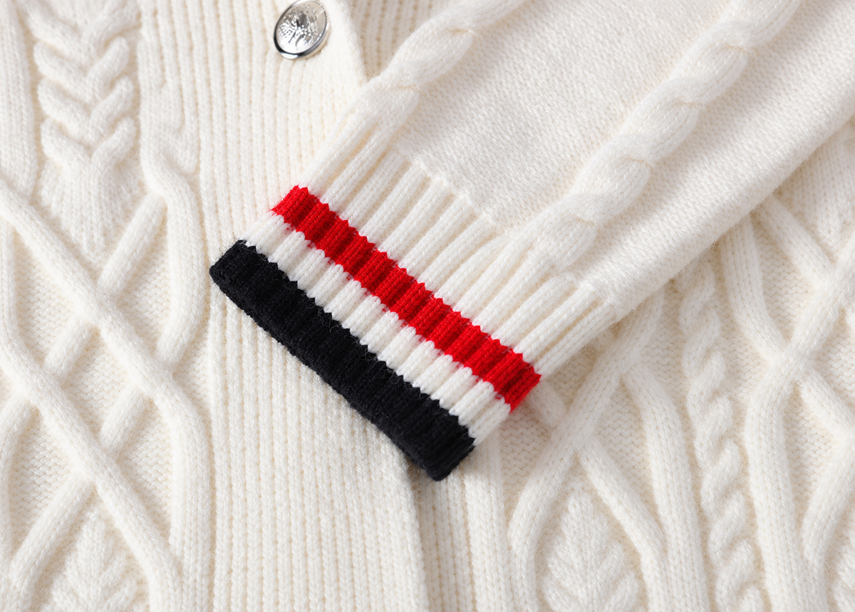 Bennett Men’s Cable-Knit Shawl Collar Cardigan