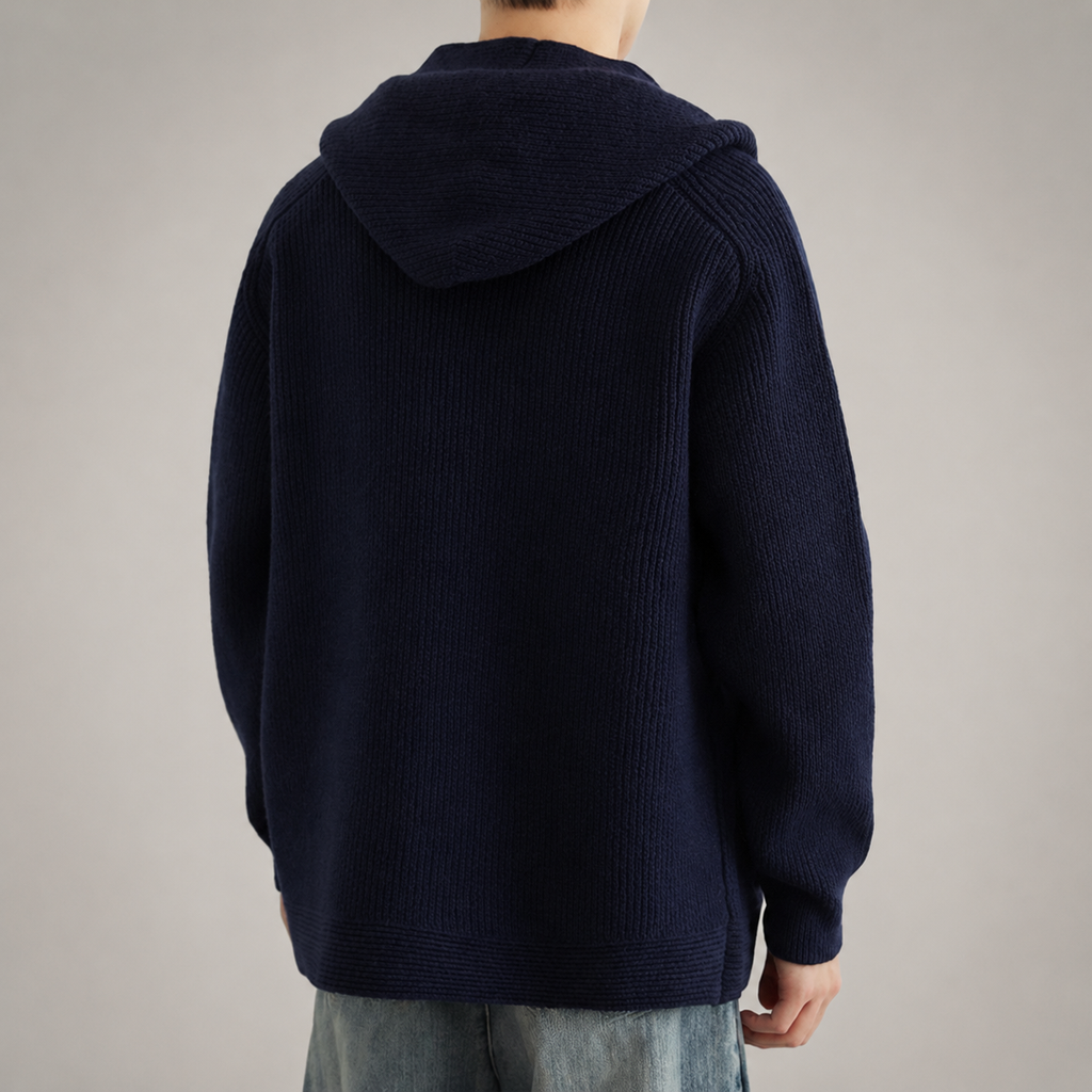 Bennett Button Front Shawl Collar Knit Cardigan
