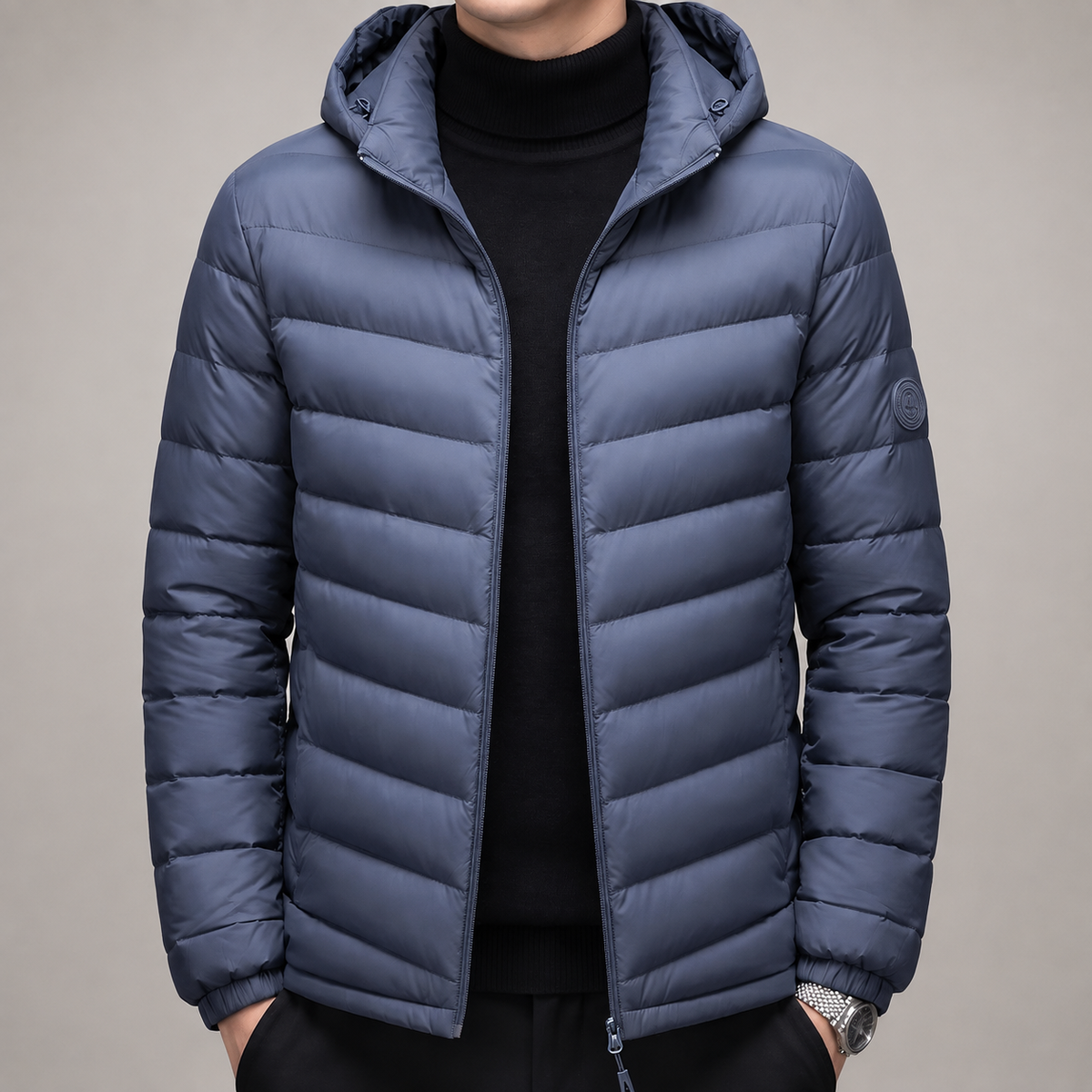 Bennett Men’s Hooded Quilted Puffer Jacket