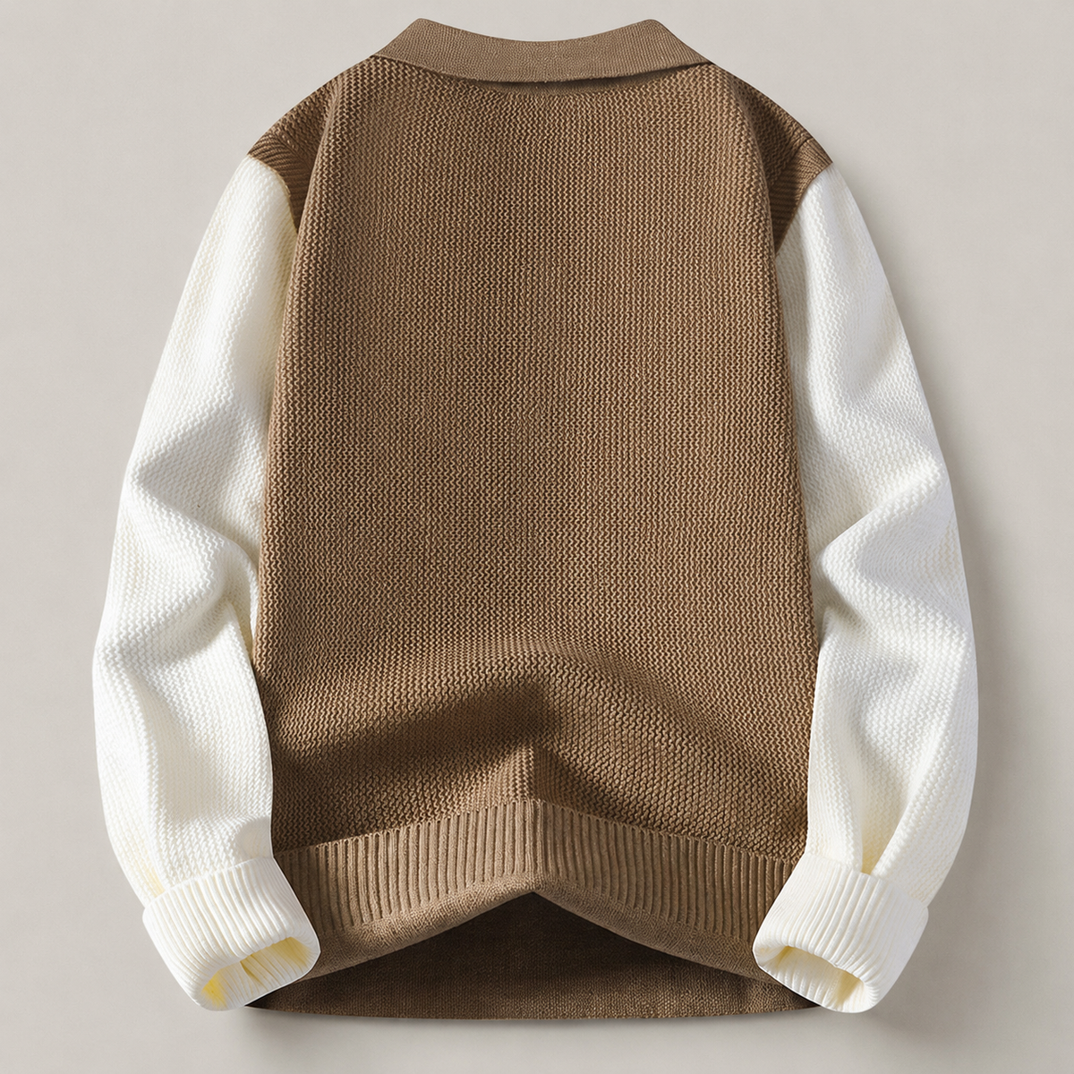 Berkley Long Sleeve Colorblock Knit Polo Sweater