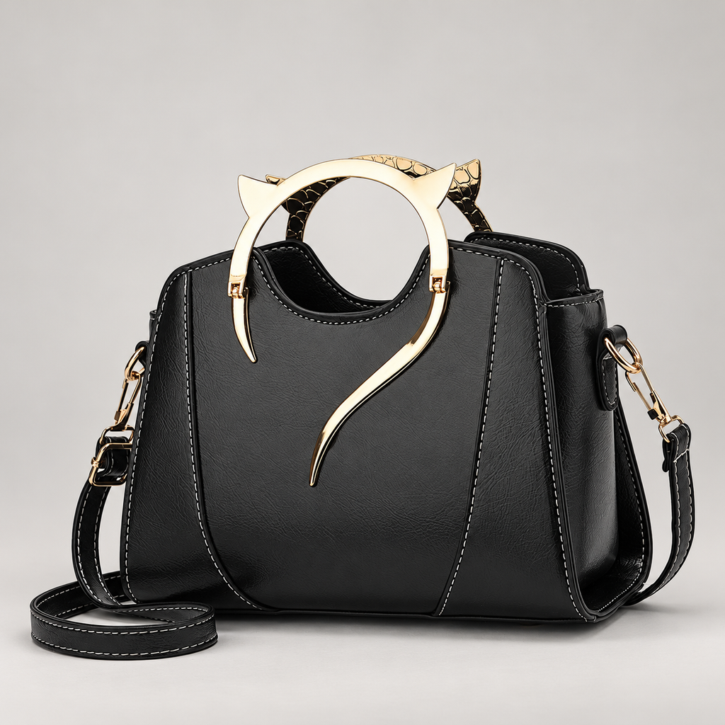 Ottilie Whitcombe Women’s Cat Handle Satchel Handbag