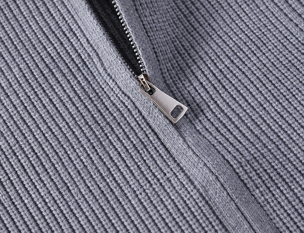 Blaise Men’s Textured Rib-Knit Full-Zip Cardigan