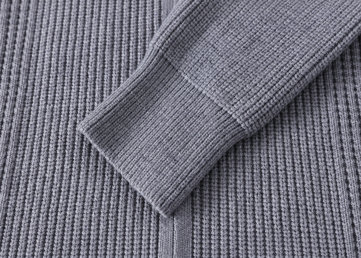 Blaise Men’s Textured Rib-Knit Full-Zip Cardigan