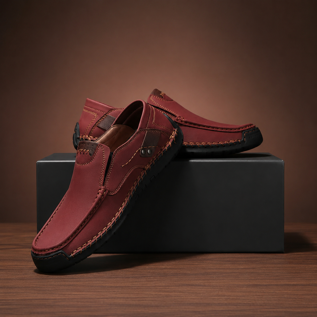 Blake Men’s Genuine Leather Hand-Stitched Loafers