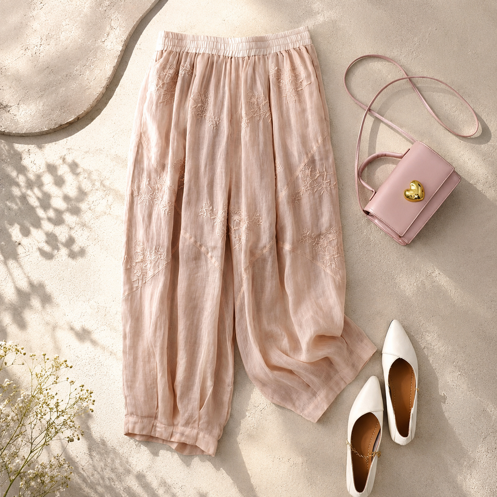 Brenna Linen Wide Leg Pants