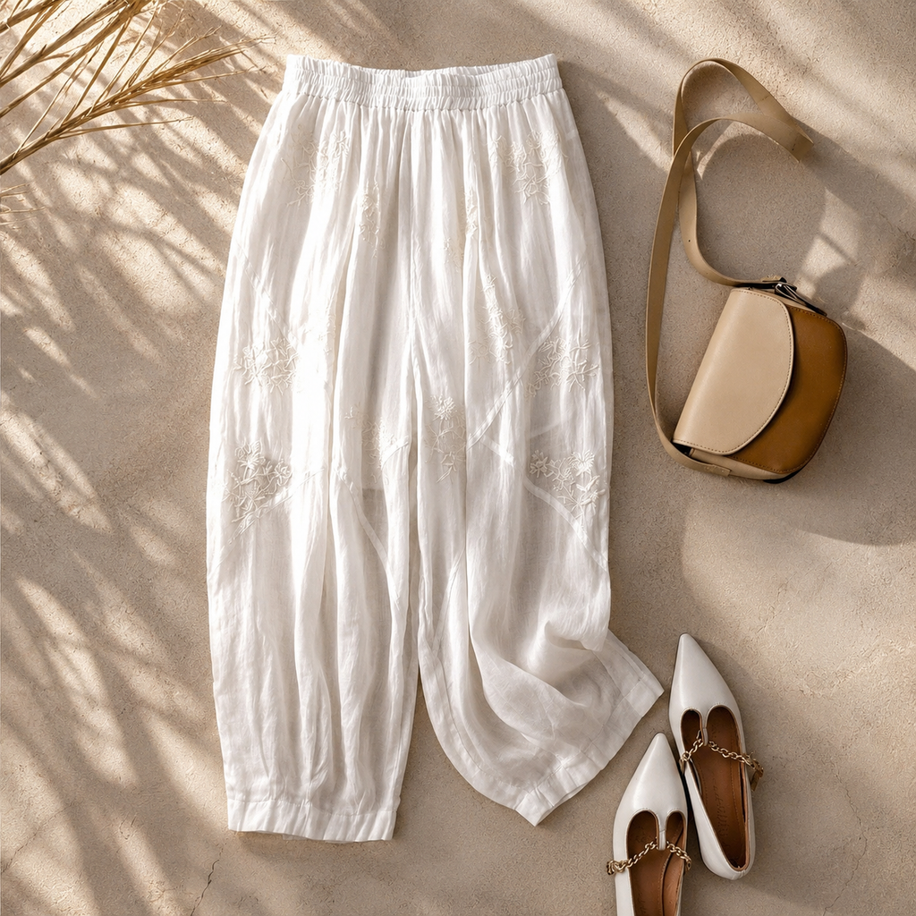 Brenna Linen Wide Leg Pants