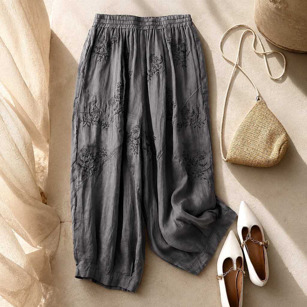 Brenna Linen Wide Leg Pants