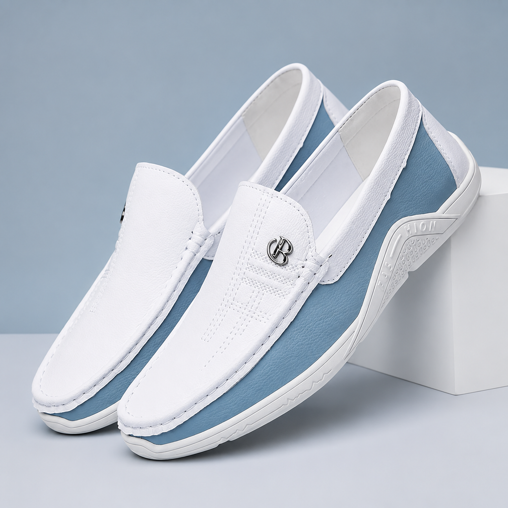 Brian Slip-On Loafers with Metal Accent