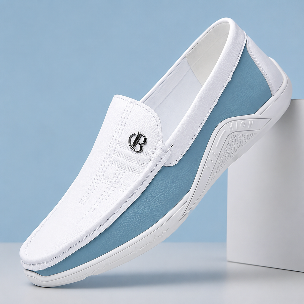 Brian Slip-On Loafers with Metal Accent