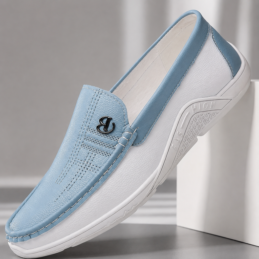 Brian Slip-On Loafers with Metal Accent