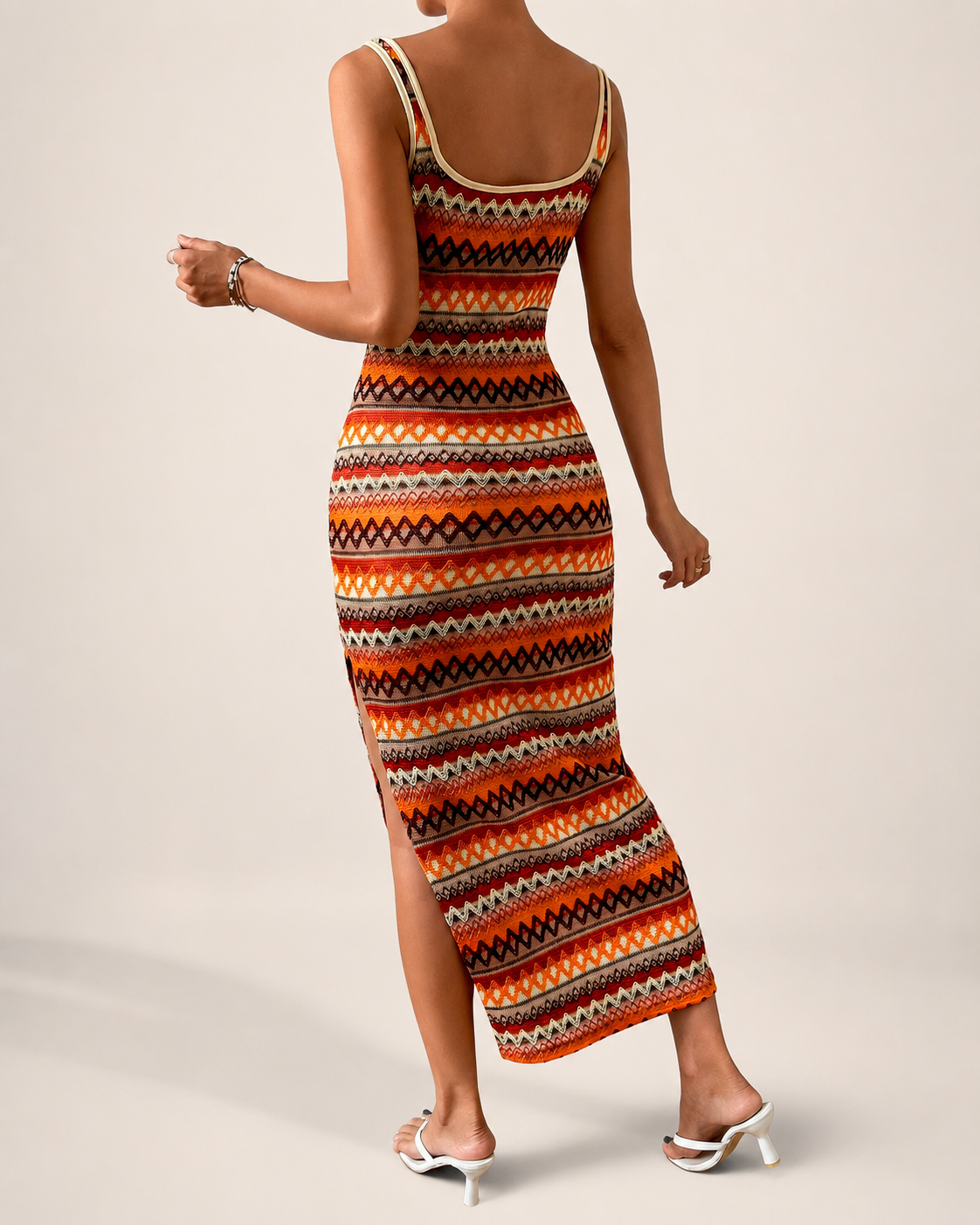 Brielle Women’s Striped Knit Bodycon Dress
