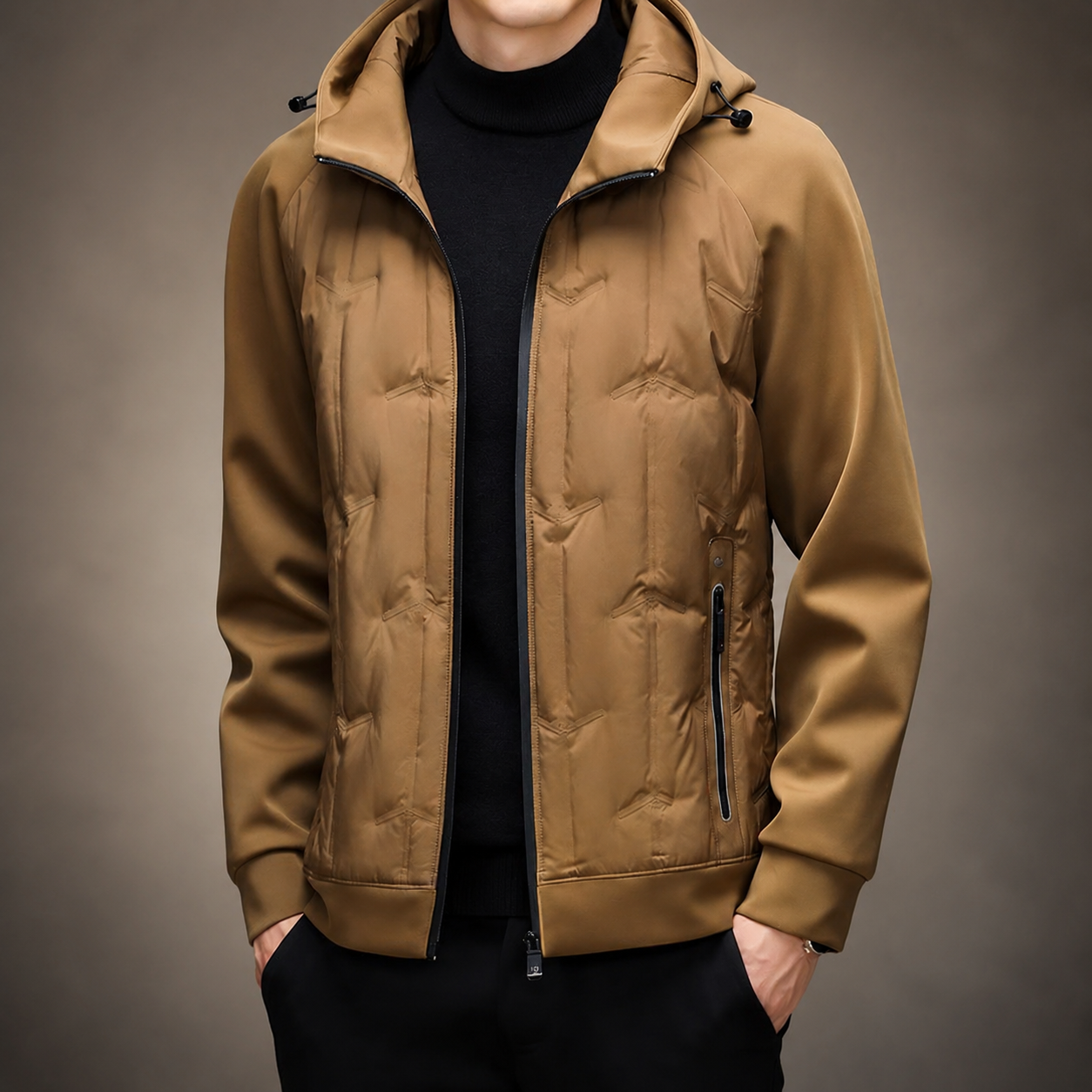 Bryce Hooded Front Zip-Up Jacket