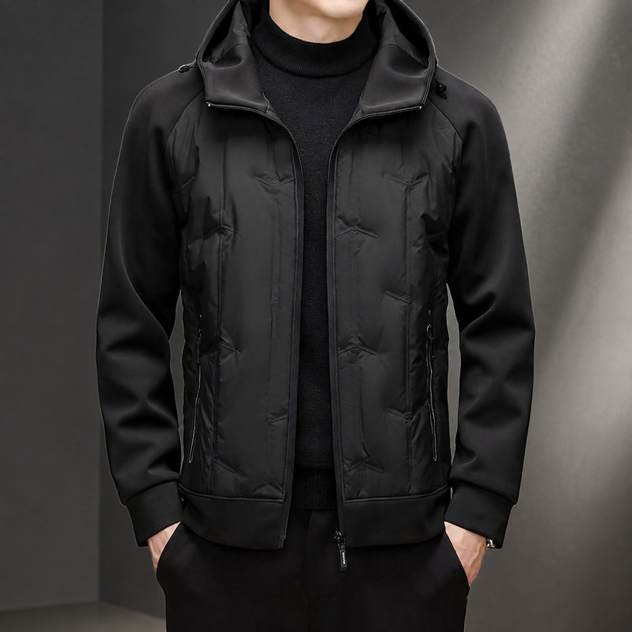 Bryce Hooded Front Zip-Up Jacket