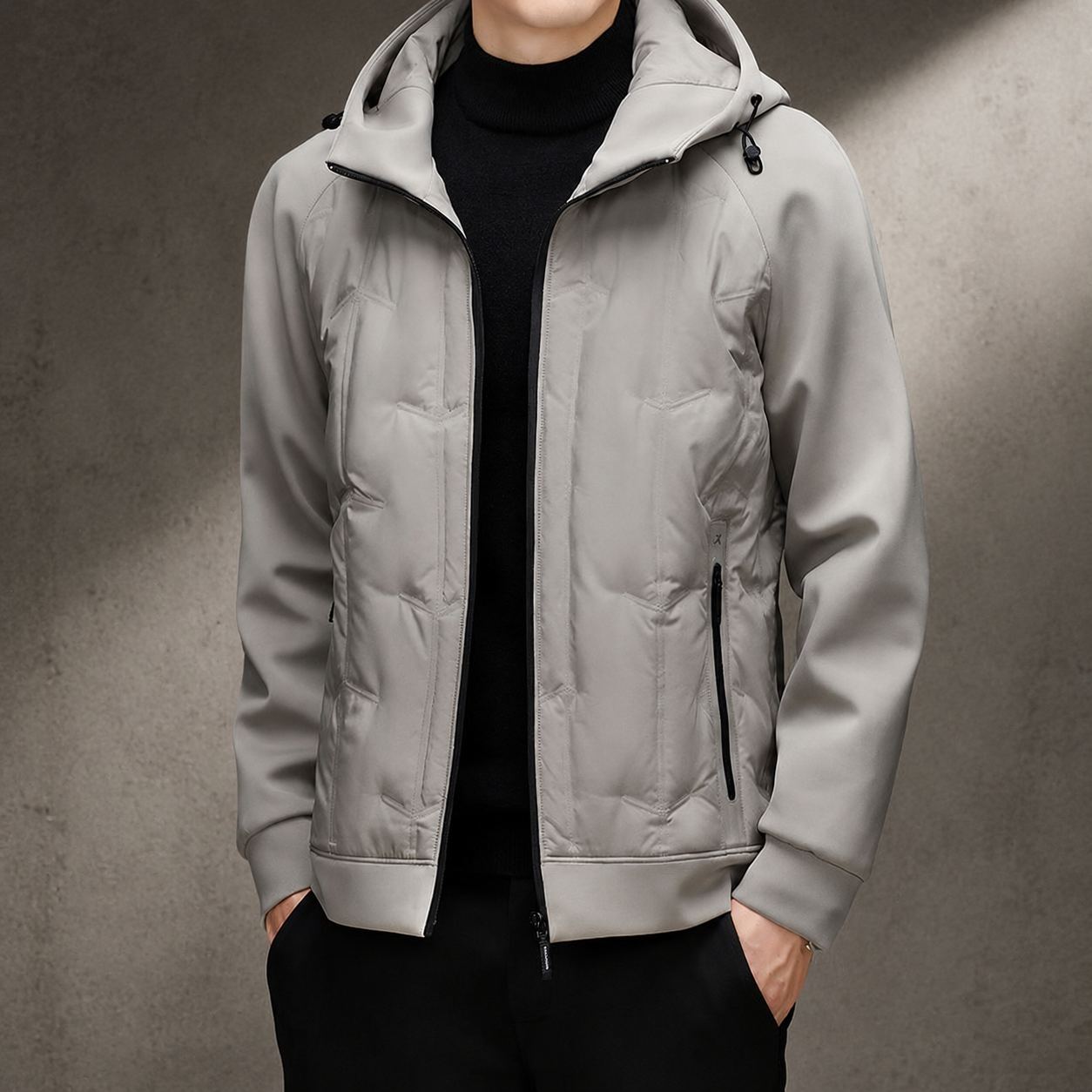 Bryce Hooded Front Zip-Up Jacket