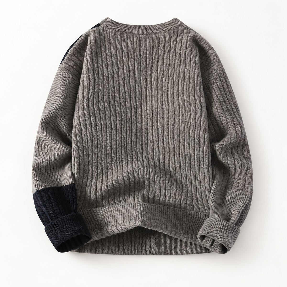 Calder Men’s Mixed-Knit Color-Block Crewneck Sweater