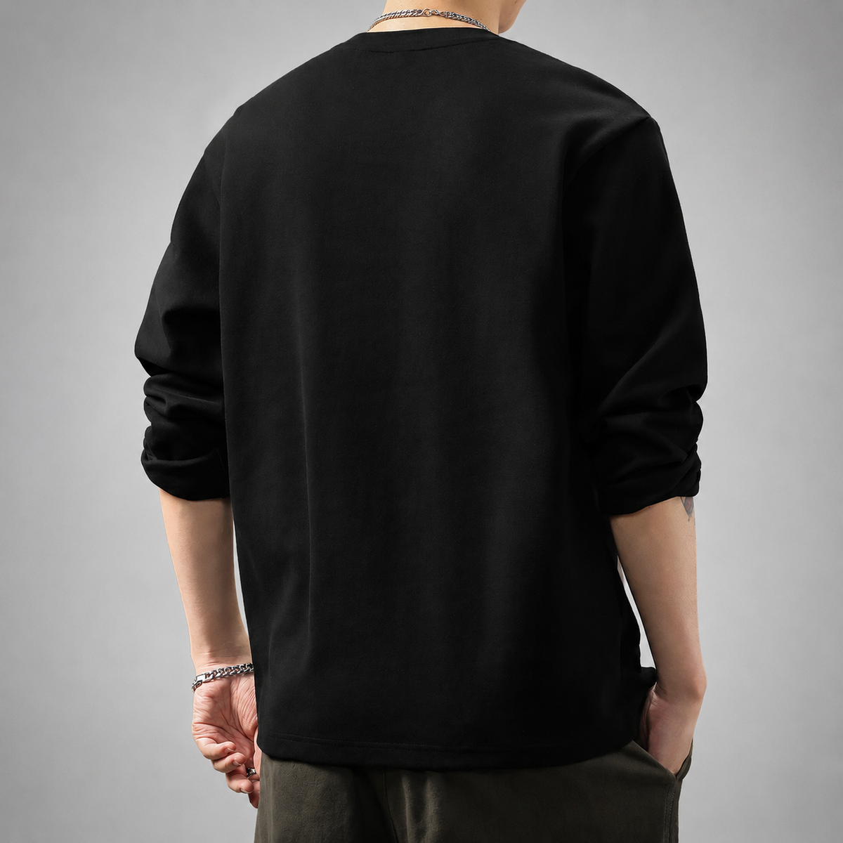 Caleb Men’s Long Sleeve Notch-Neck Shirt