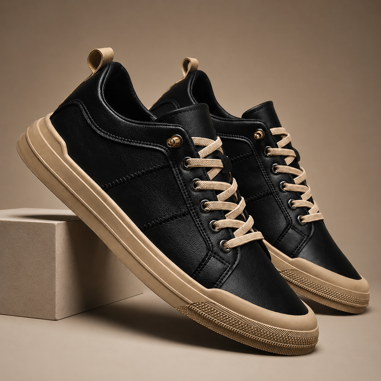 Caleb Men’s Flexible Lace-Up Sneakers