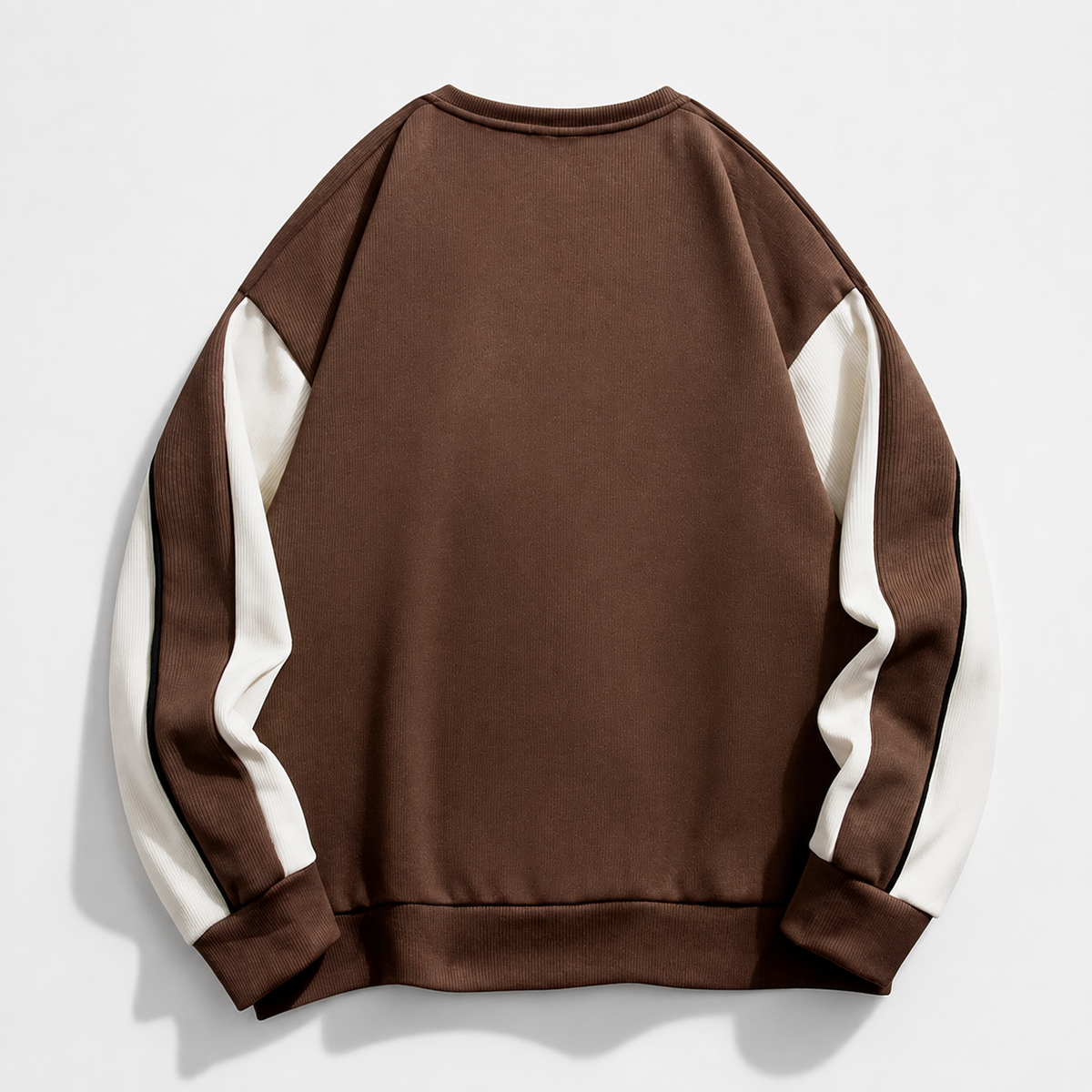 Callum Men's Crew Neck Sweatshirt – Long Sleeve Ribbed Casual Pullover