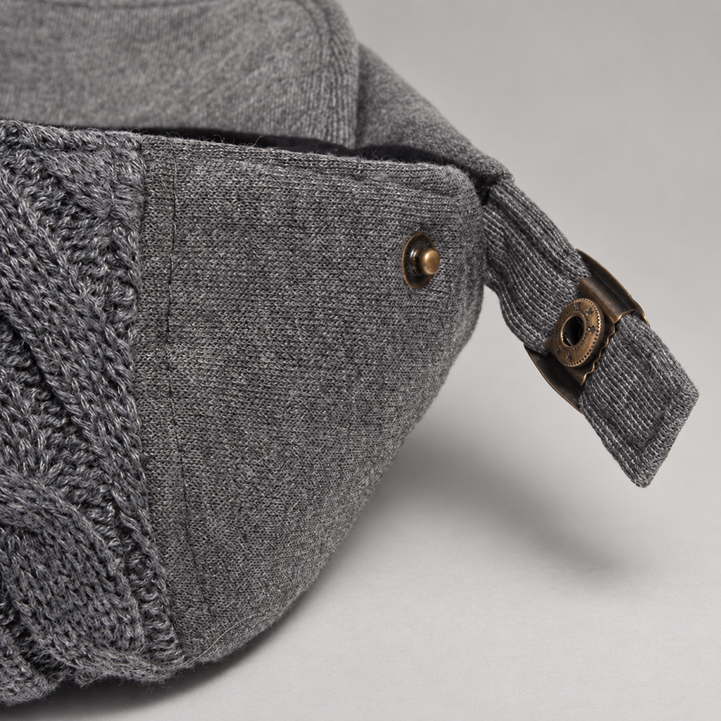 Callum Cable-Knit Flat Cap