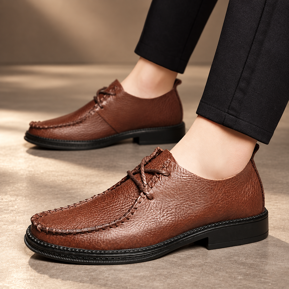 Callum Men’s Textured Lace-Up Shoes
