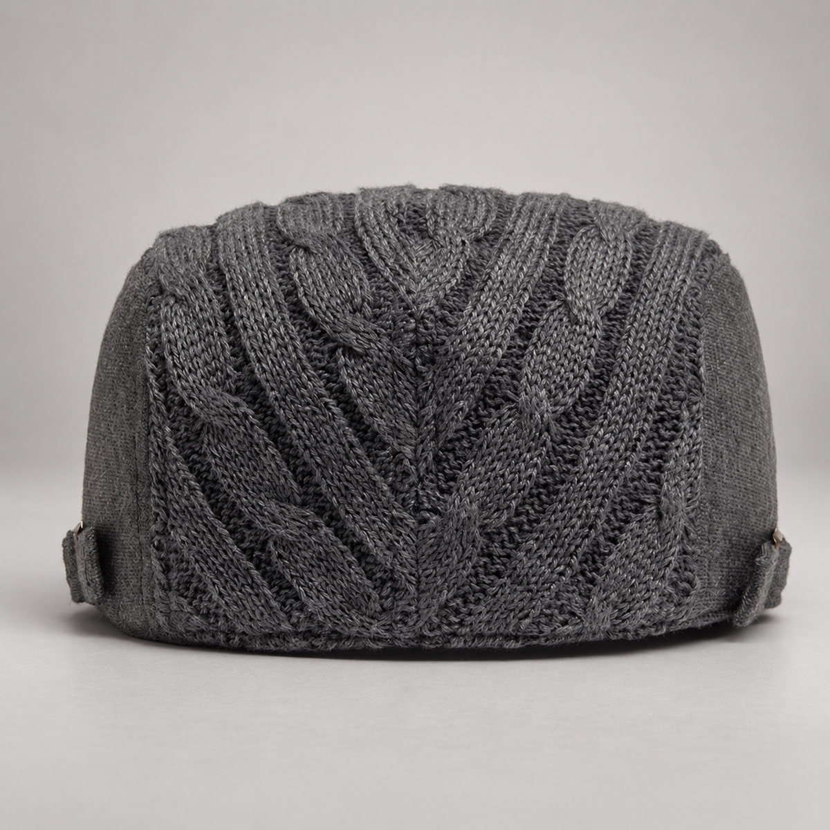 Callum Cable-Knit Flat Cap