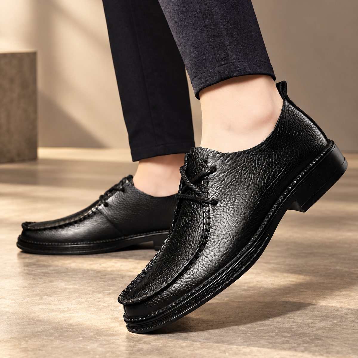Callum Men’s Textured Lace-Up Shoes
