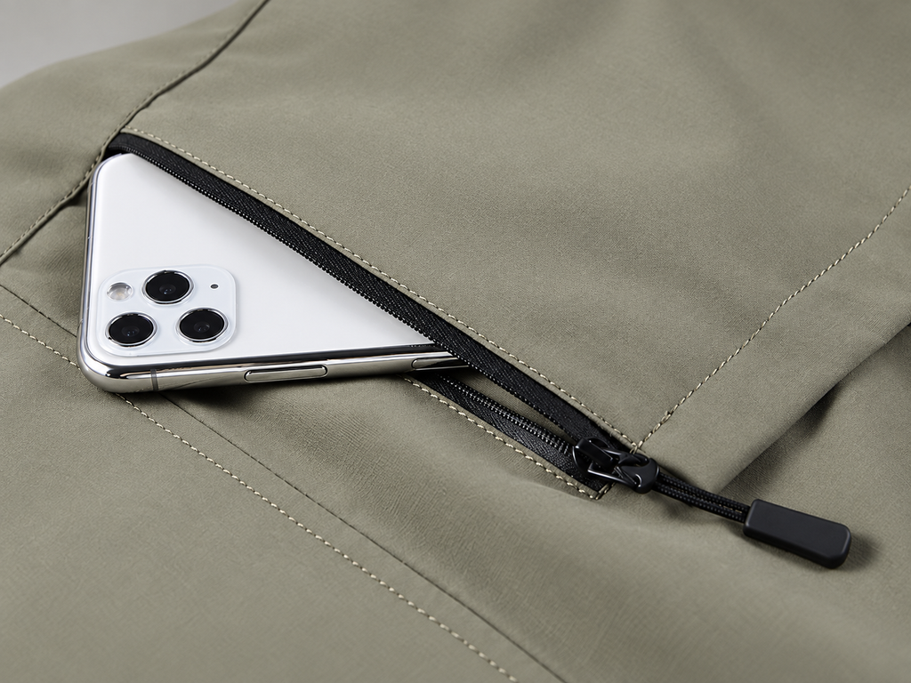 Callum Men’s Hooded Utility Jacket with Multiple Zipper Pockets