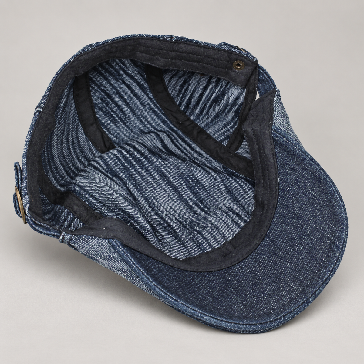 Calvin Men’s Vintage Washed Denim Flat Cap
