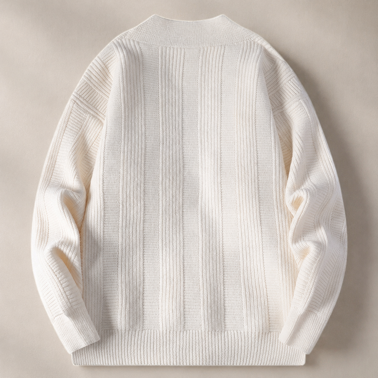 Cambridge V-Neck Double-Button Knit Cardigan